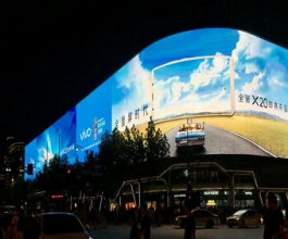 杭州工聯巨型天幕LED屏廣告-杭州地標廣告-杭州工聯巨幕廣告